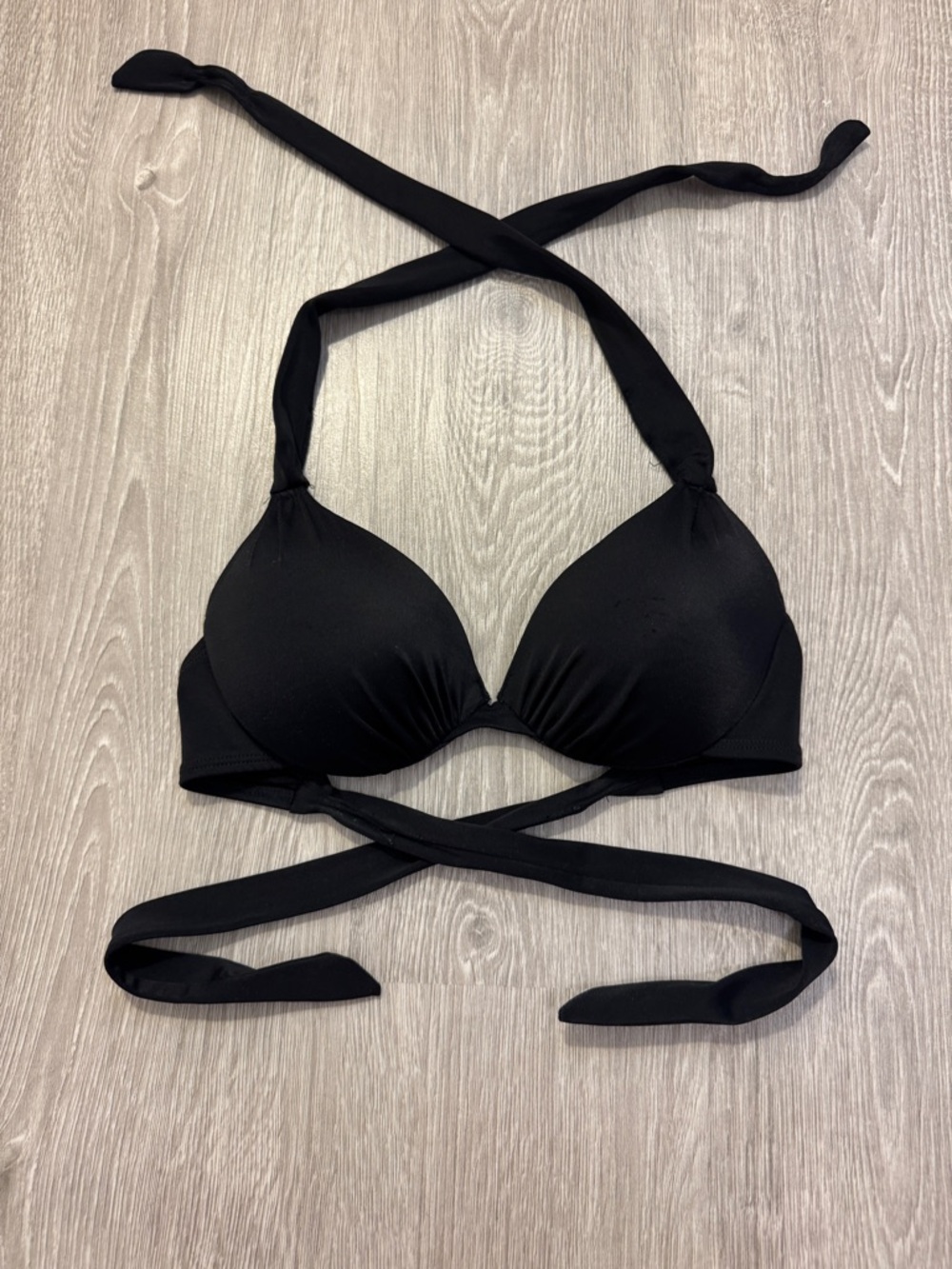 Black Halter Bikini Top